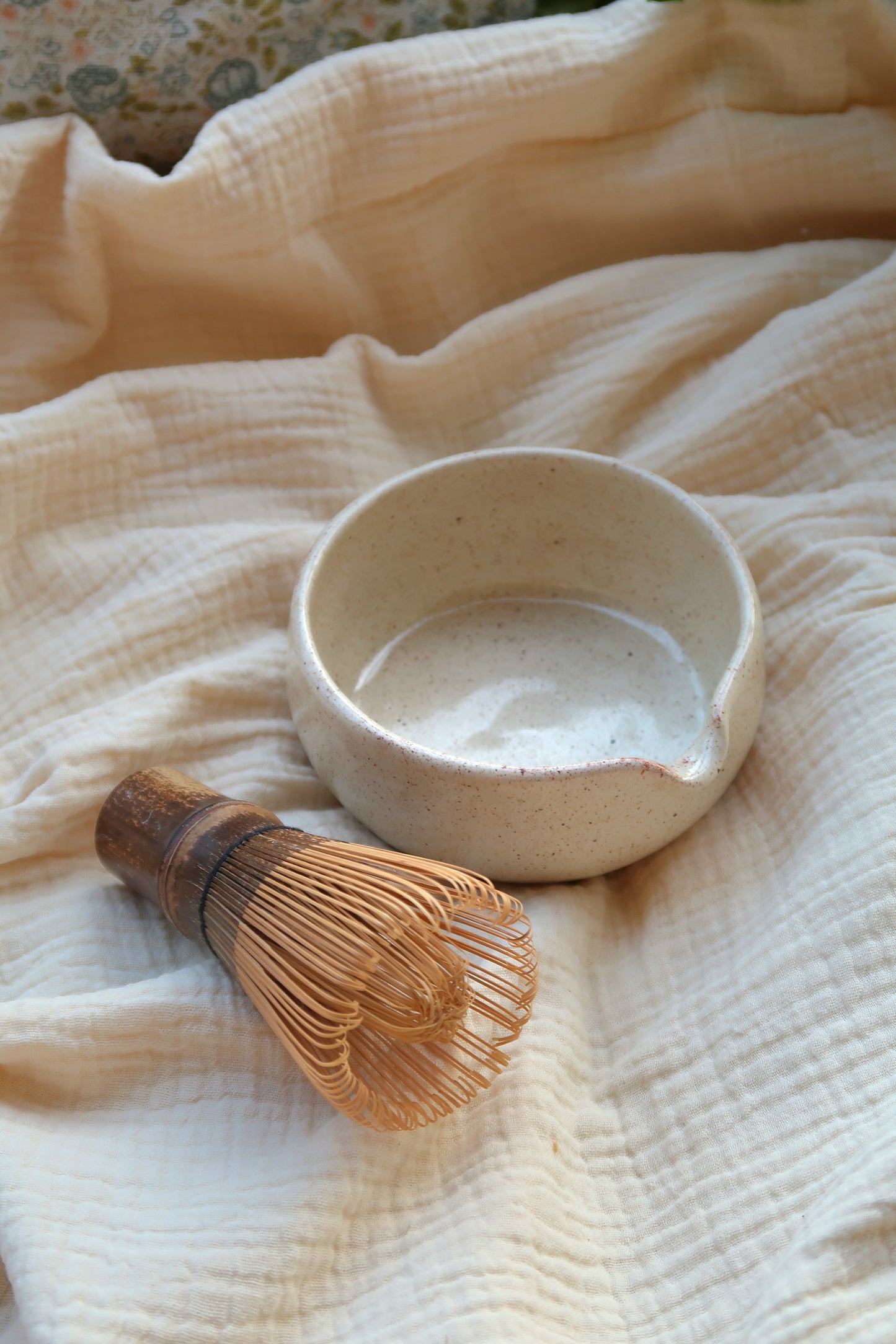 Small Beige Matcha Bowl