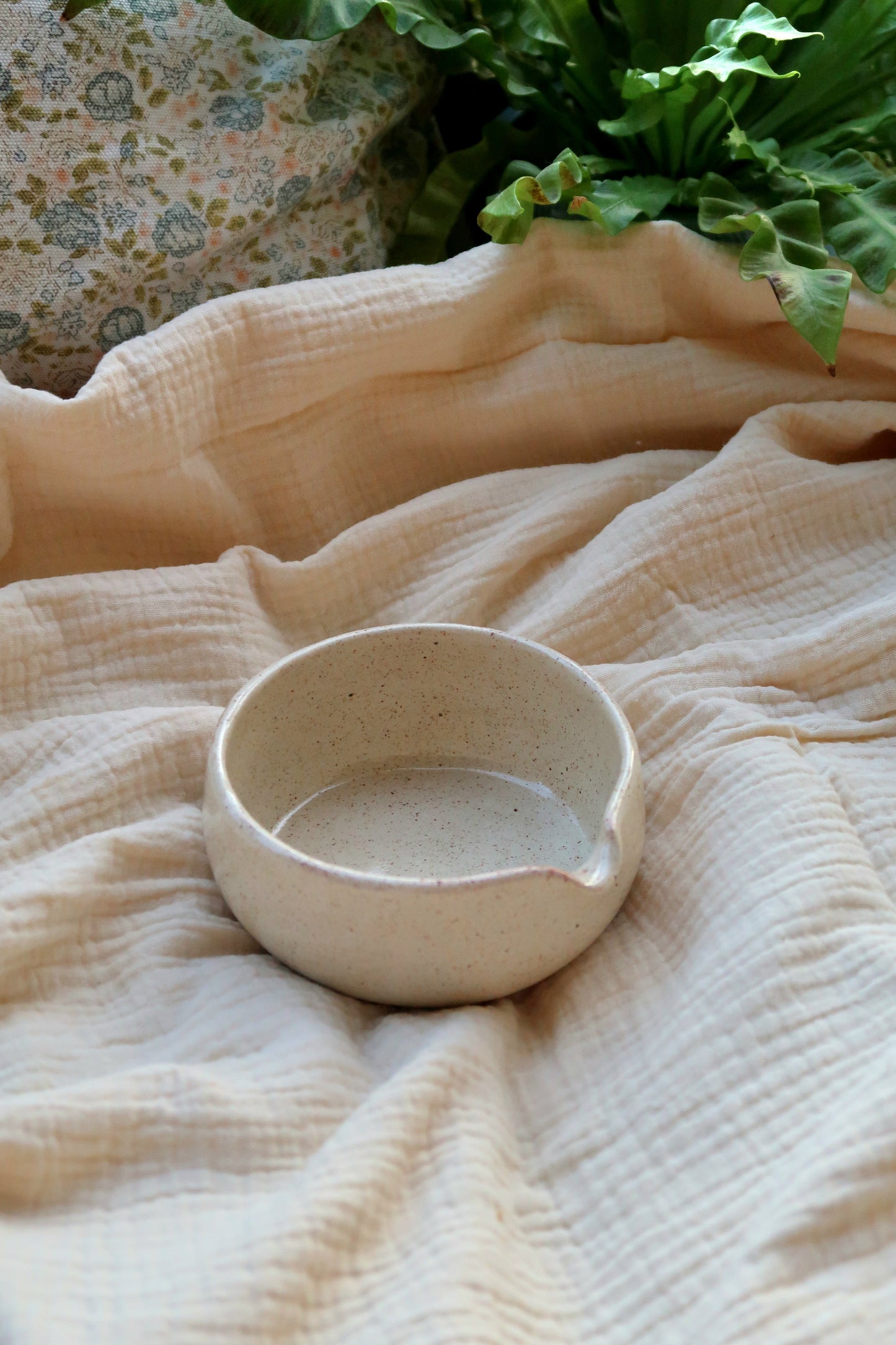 Small Beige Matcha Bowl