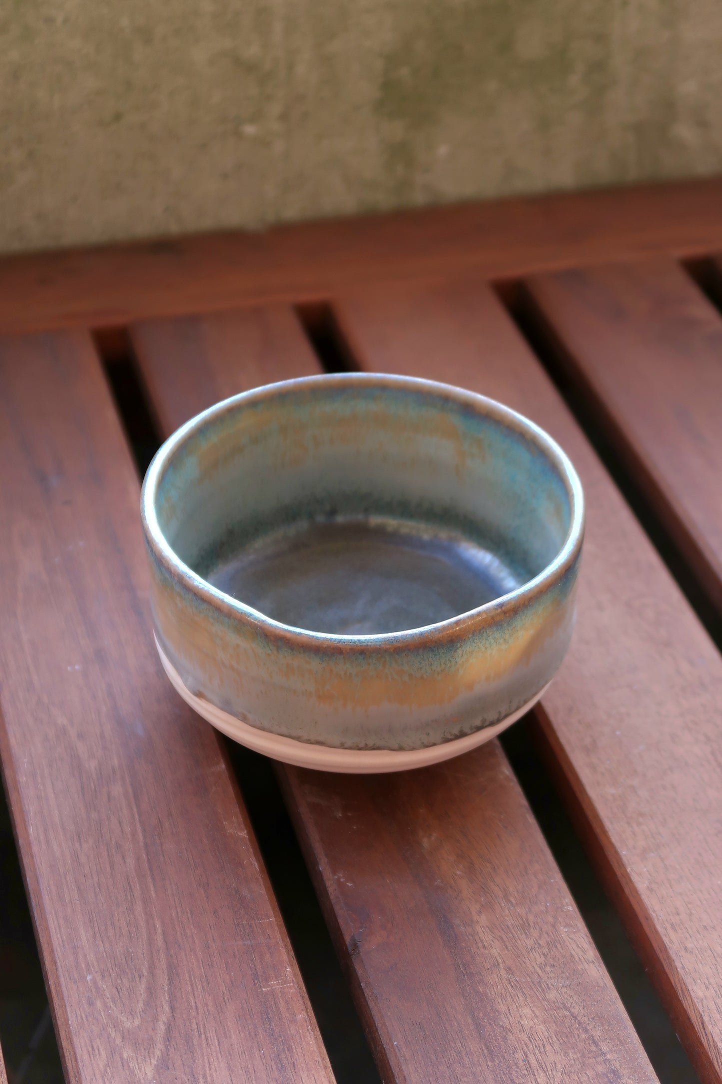 Denim & Porcelain Matcha Bowl