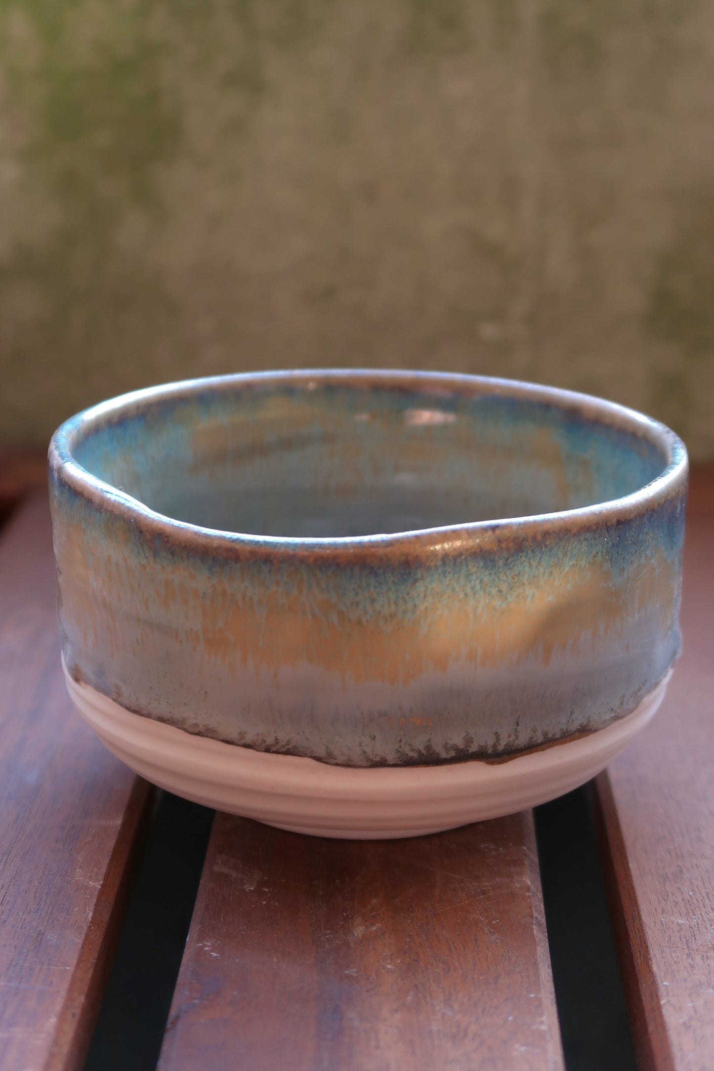 Denim & Porcelain Matcha Bowl